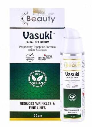 Vasuki Facial Gel Serum | Reduces Wrinkles & Fine Lines | Vegan Anti-Aging Serum - 30 gm