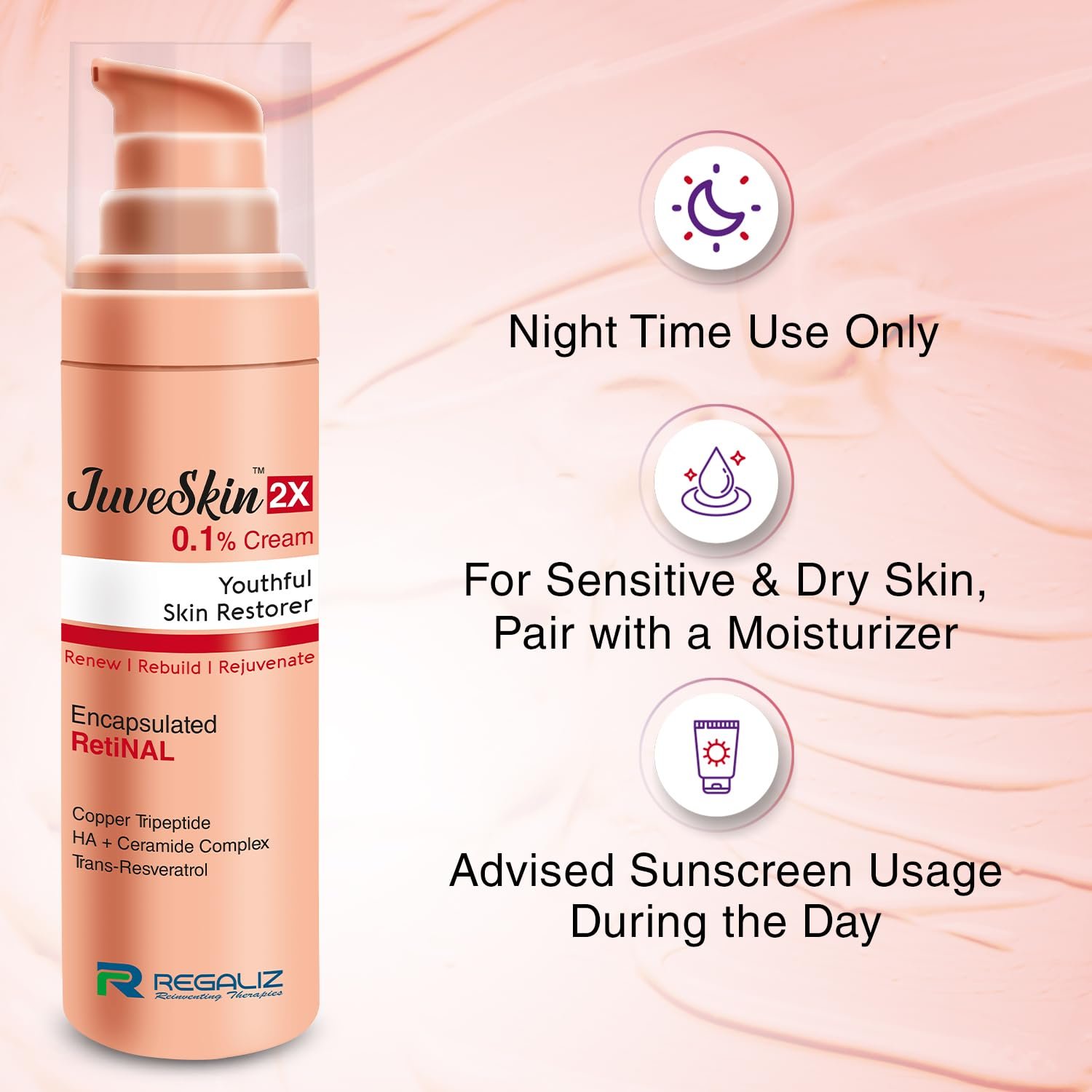 JuveSkin 2X 0.1% Retinal Night Cream